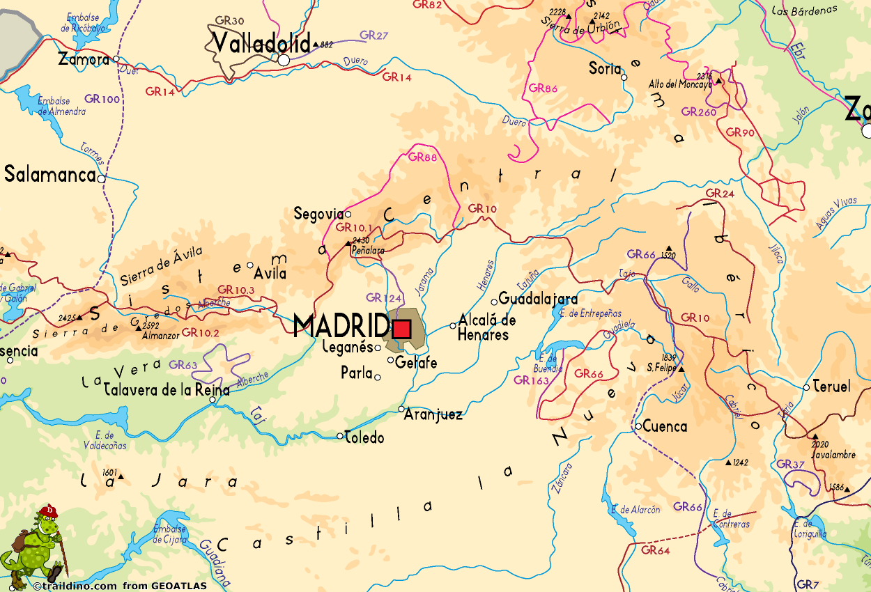 madrid spain map location  12 Madrid Spain Map Location