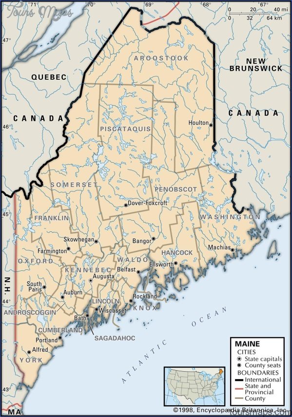maine usa map of counties  0 Maine USA Map Of Counties