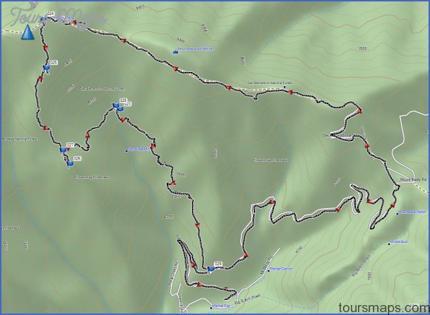 mt baldy hike map 1 Mt Baldy Hike Map