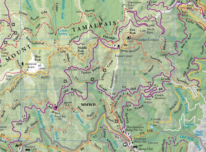 muir woods hiking trails map 14 Muir Woods Hiking Trails Map