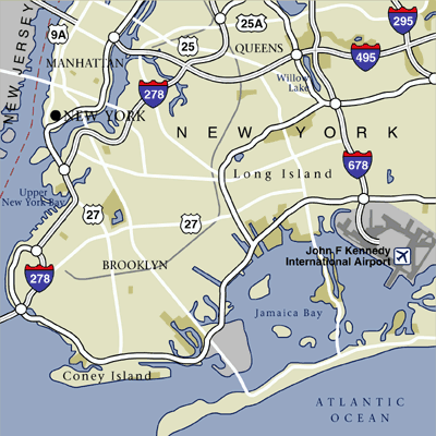 new york map airports  13 New York Map Airports