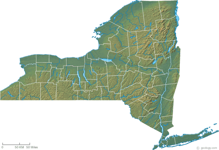 new york map detailed 16 New York Map Detailed