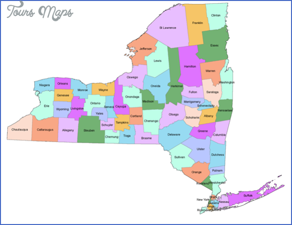 new york map with counties 14 New York Map With Counties