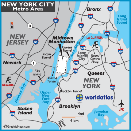 new york map world  7 New York Map World