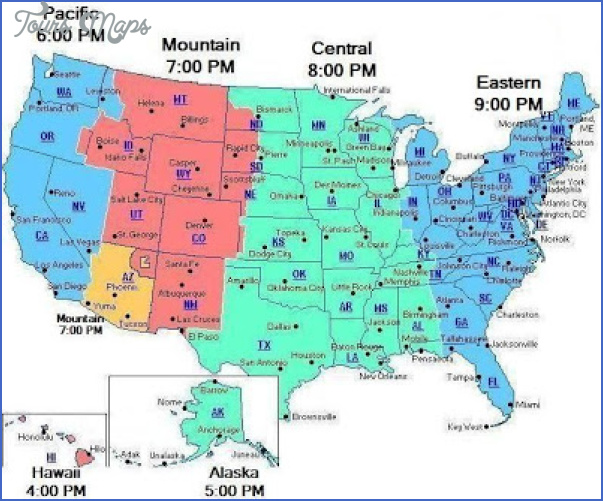 New York Time Zone Map ToursMaps