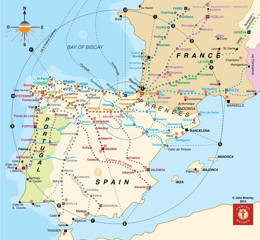 santiago de compostela map world atlas  10 Santiago de Compostela Map World Atlas