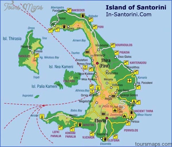 santorini map english  0 Santorini Map English