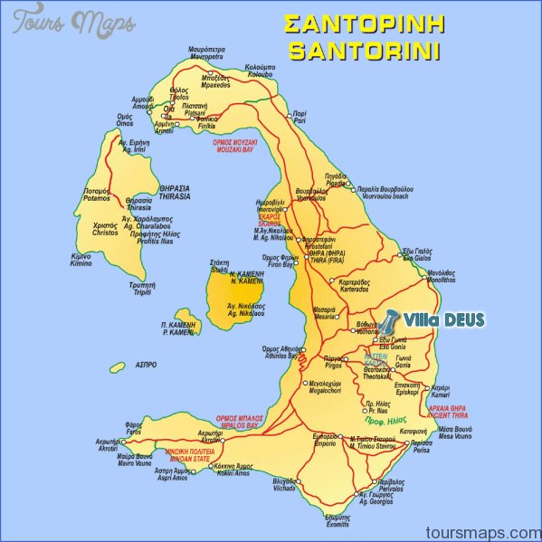 santorini map location  1 Santorini Map Location