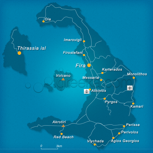 santorini map 10 Santorini Map