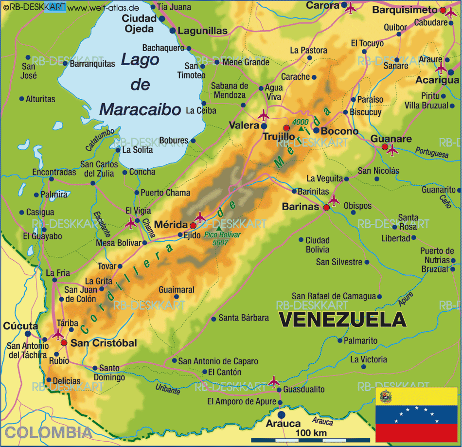 venezuela map tourist attractions 4 Venezuela Map Tourist Attractions