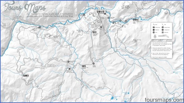 yosemite hikes map 0 Yosemite Hikes Map