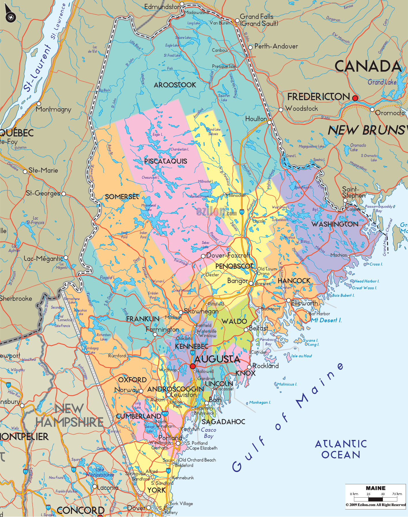 maine map 8 Maine Map