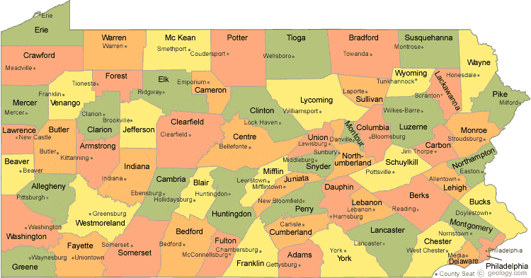 pennsylvania map 9 Pennsylvania Map
