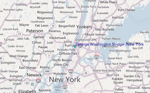 george washington bridge new york 10 GEORGE WASHINGTON BRIDGE MAP