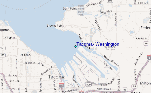 tacoma washington 12 TACOMA NARROWS BRIDGE MAP