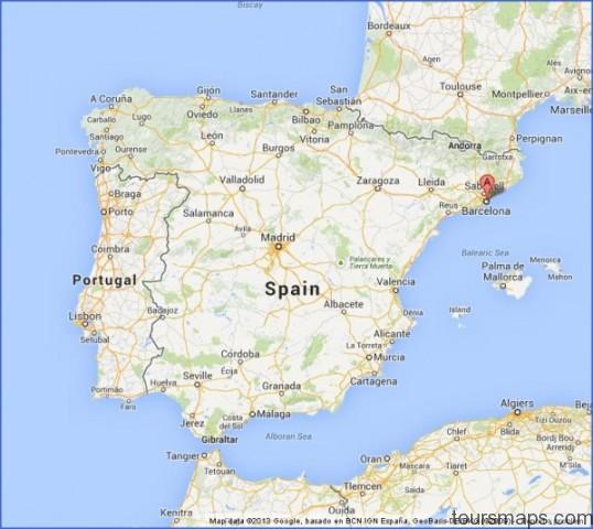 barcelona on map of spain Map of Barcelona Spain