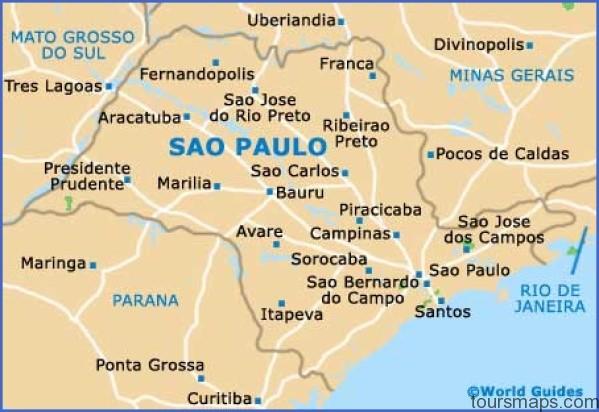 brazil sao paulo state map Sao Paulo Brazil Map