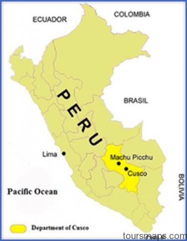 cuzco map Map of Cusco Peru