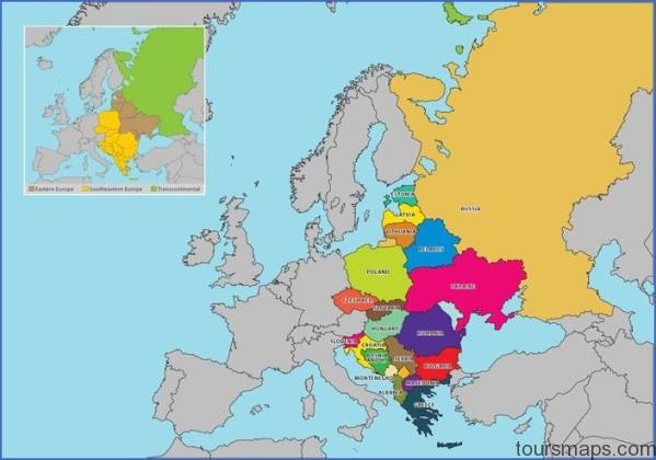 eastern europe map vector Map of Eastern Europe