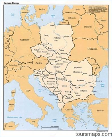 easteurp Map of Eastern Europe