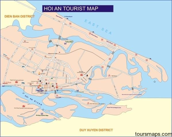 hoi an ban do Map of Hoi An Vietnam