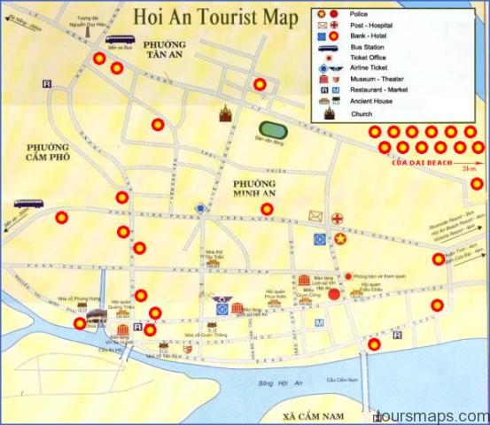 hoian map1l Map of Hoi An Vietnam