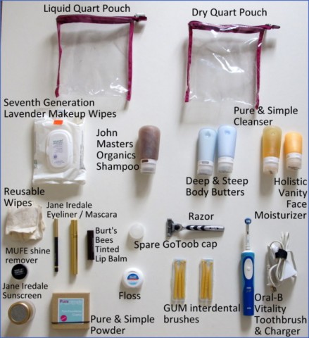 hybrid minimalist packing trip travel toiletries makeup 1 What To Pack TRAVEL TOILETRIES