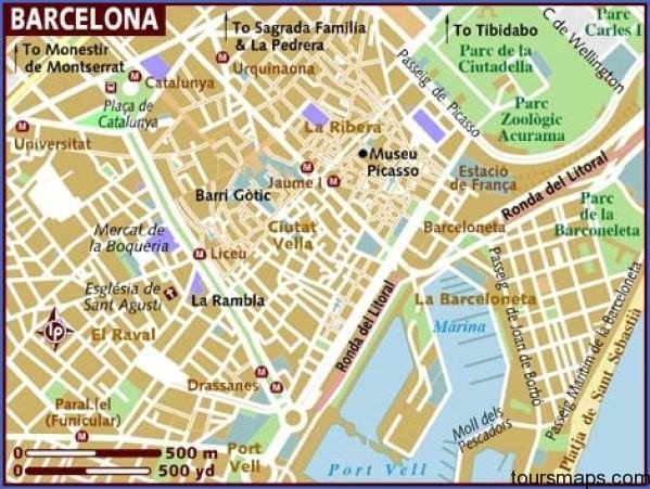 map of barcelona Map of Barcelona Spain
