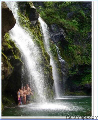 nice waterfall ROAD TO HANA   VOLCANOS And WATERFALLS IN MAUI HAWAII