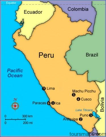 peru Map of Cusco Peru
