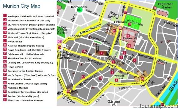 plan en Map of Munich Germany