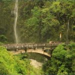 road to hana bridge waterfall 150x150 ROAD TO HANA   VOLCANOS And WATERFALLS IN MAUI HAWAII