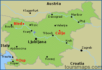 slovenia general Map of Bled Slovenia