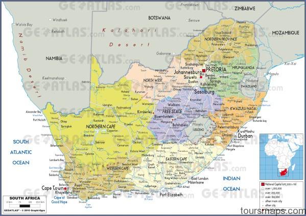 southafrica pol Map of South Africa
