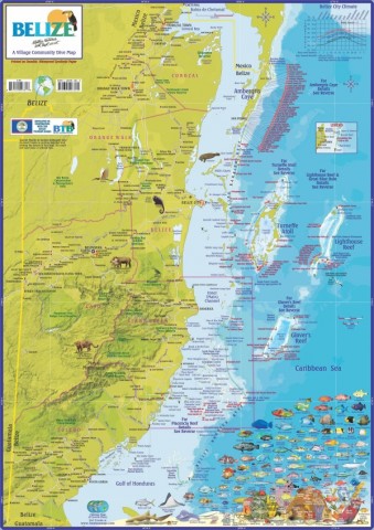 belize map 18 Belize Map