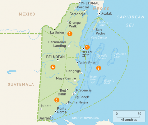 belize map 23 Belize Map