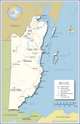 belize map 9 Belize Map