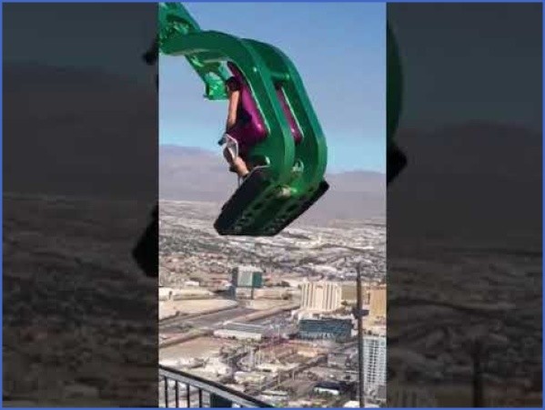 extreme thrill rides in las vegas 900ft high stratosphere zipline 2 EXTREME THRILL RIDES IN LAS VEGAS 900FT HIGH   Stratosphere Zipline