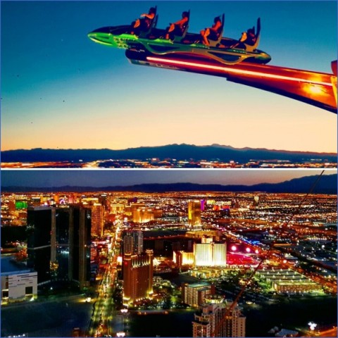 extreme thrill rides in las vegas 900ft high stratosphere zipline 5 EXTREME THRILL RIDES IN LAS VEGAS 900FT HIGH   Stratosphere Zipline