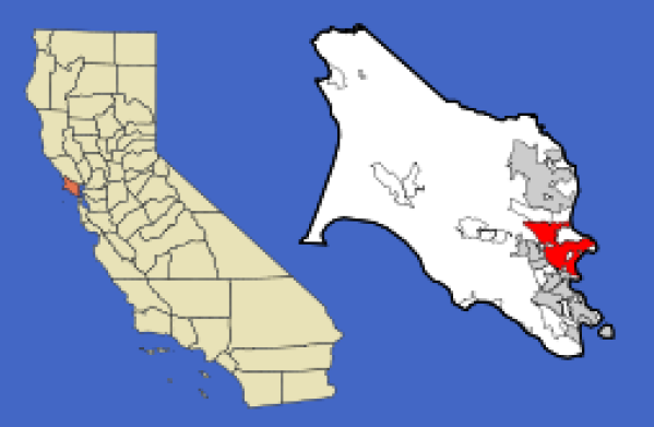 250px marin county california incorporated and unincorporated areas san rafael highlighted svg Map of San Rafael