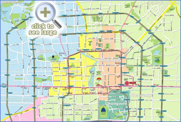 beijing top tourist attractions map 08 district surrounding area must do location jingshan park what see where go do Beijing Map