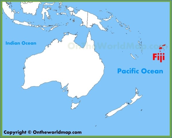 fiji location on the oceania map Fiji Map