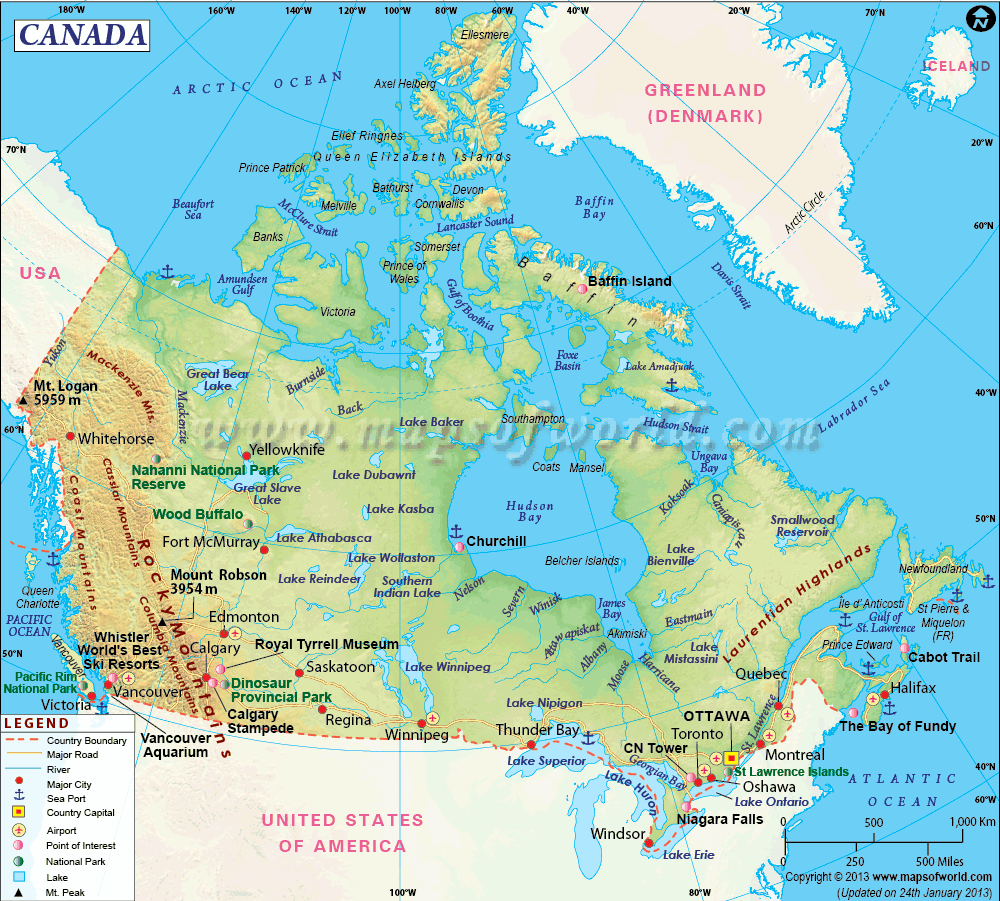map of canada 11 Map of Canada