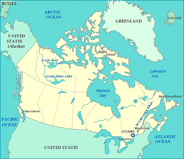 map of canada 13 Map of Canada
