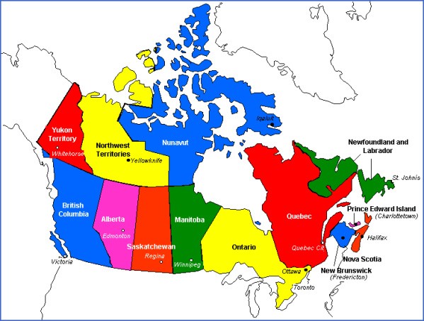 map of canada 6 Map of Canada
