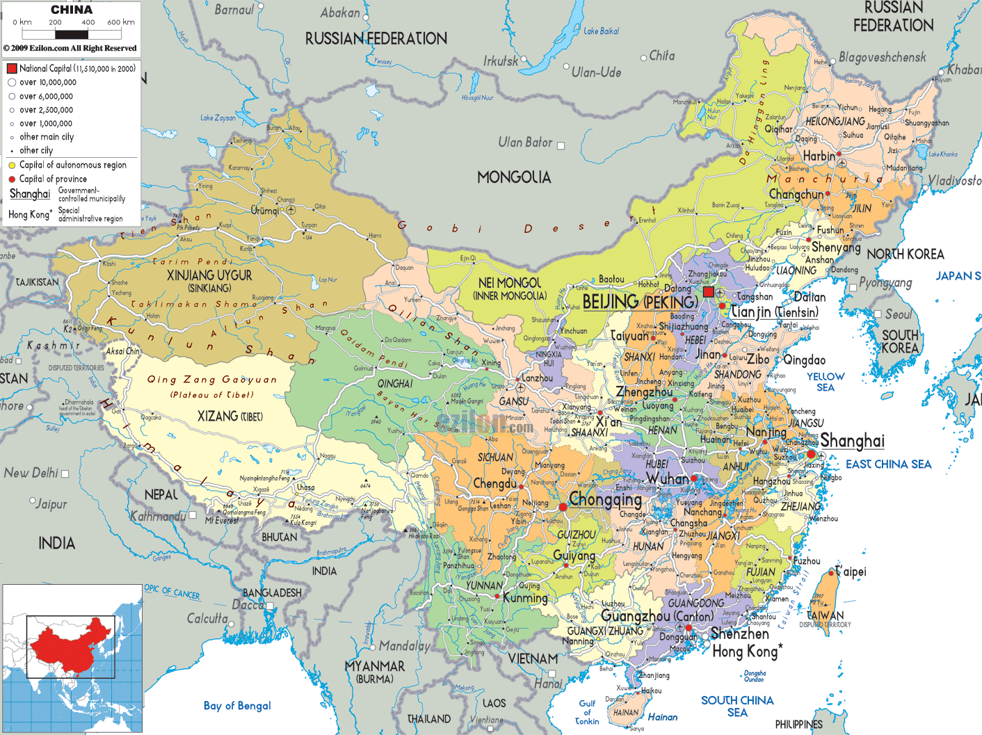 map of china 14 Map of China