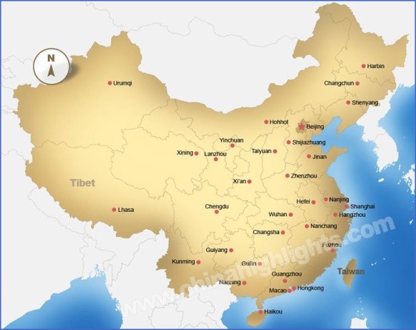 map of china 8 Map of China