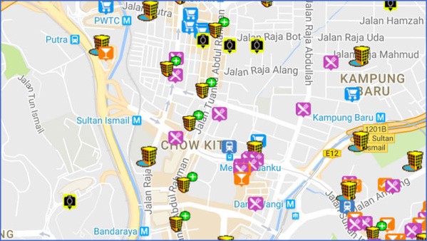 map of kuala lumpur 5 Map of Kuala Lumpur