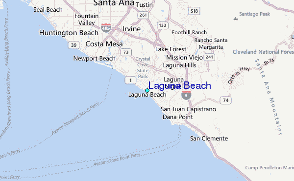 map of laguna beach 3 Map of LAGUNA BEACH