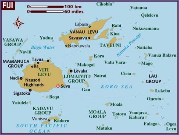 map of fiji Fiji Map